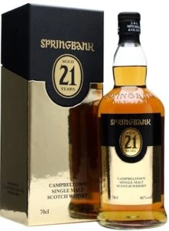 Springbank Campbeltown Single Malt Scotch Whisky 21 Year Old