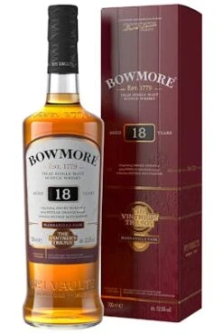 Bowmore Distillery Vintner’s Trilogy Single Malt Scotch Whisky 18 Year Old