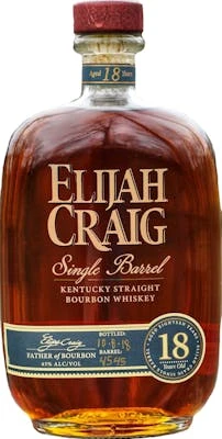 Elijah Craig Single Barrel Kentucky Straight Bourbon Whiskey 18 Year Old