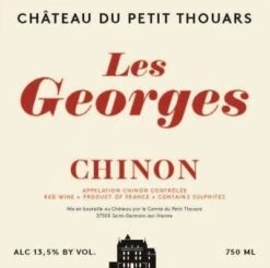Chateau Du Petit Thouars Les Georges Chinon Rouge