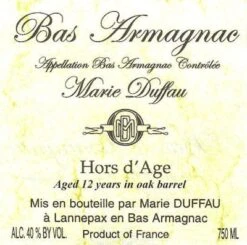 Marie Duffau Bas Armagnac Hors D'Age 12 Year Old