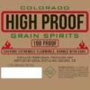 Local Distilling Colorado High Proof Grain Spirits