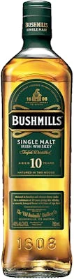 Bushmills Single Malt Irish Whiskey 10 Year Old