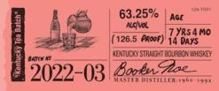 Booker's 2022-03 Kentucky Tea Batch