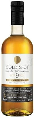 Spot Whiskeys Gold Spot 135th Anniversary Single Pot Still Irish Whiskey 9 Year Old